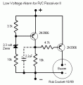 Receiver Battery Low Voltage Alarm-circuit diagram