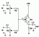 FET Audio Mixer-circuit diagram