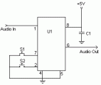 Simple Digital Volume Control-circuit diagram